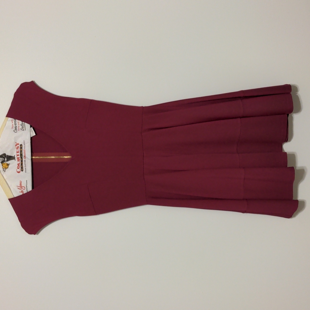 🌈3 for $12 🌈 Macy's Dark Fuchsia Fit and Flare Dress